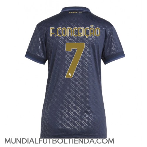 Camiseta Juventus Francisco Conceicao #7 Tercera Equipación Replica 2024-25 para mujer mangas cortas